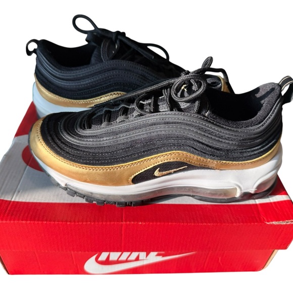 Nike Other - Nike Air Max 97 Black and Gold Shoes